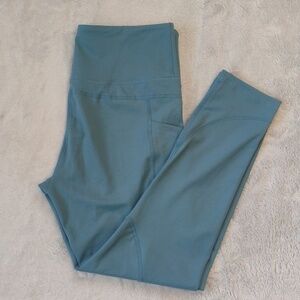 Zyia Active Blue Green Leggings Size 8-10
